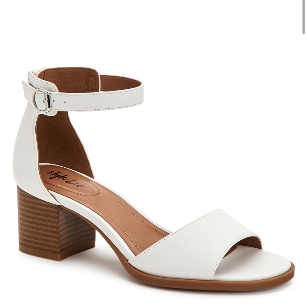Style & co white heels